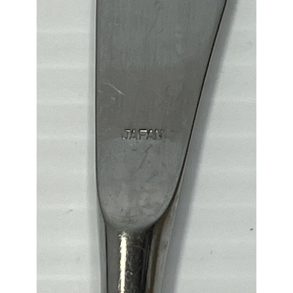 Vintage Hearthside Knives Stainless Flatware Japan Wooden Handle MCM Set of 2